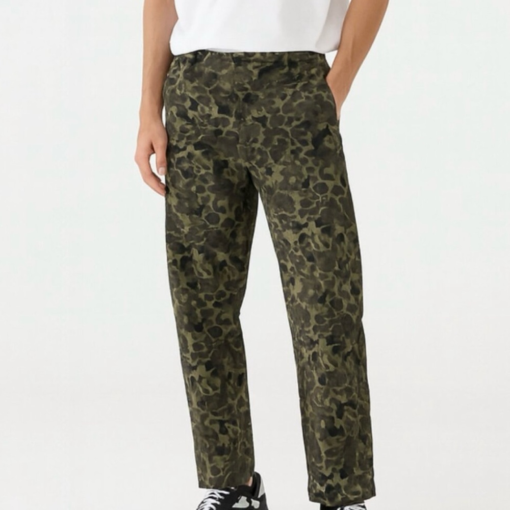 Jordan Craig Camo Pants Men's 32x32 Straight Fit Streetwear Army Green Grunge